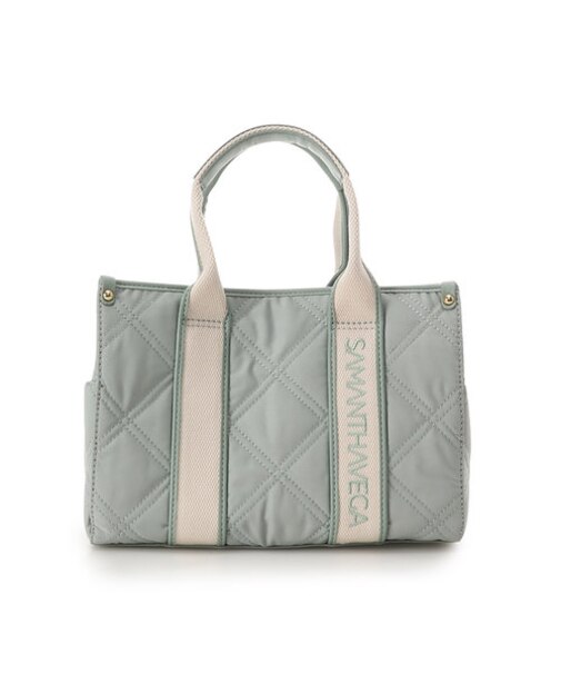 ロゴテープキルティングハンドバッグ（小）