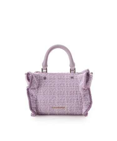 ツイードフリルミニショルダーバッグ