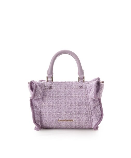 ツイードフリルミニショルダーバッグ