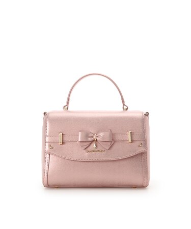 アクセントリボンラメショルダーバッグ