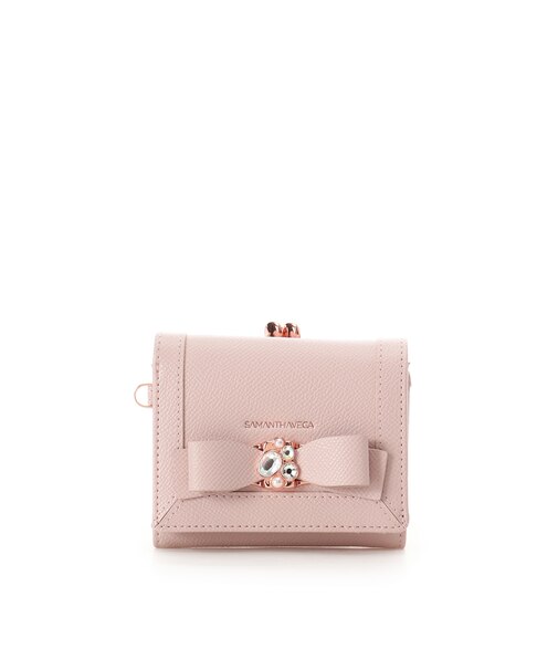 ジュエルリボン折財布