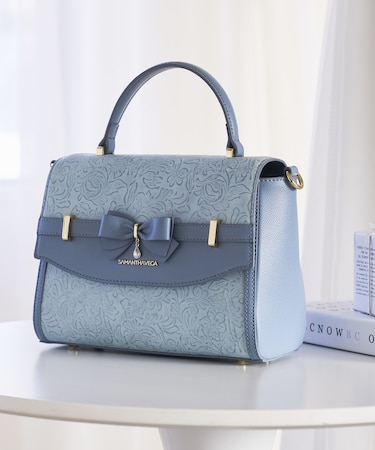 フローラルアクセントリボンショルダーバッグ