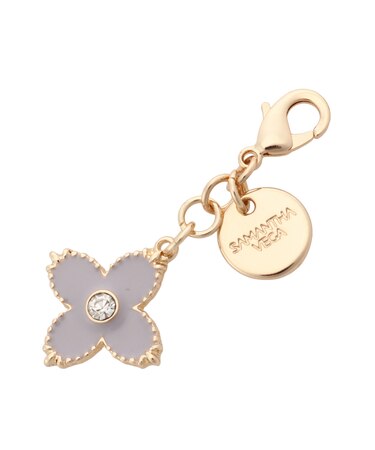 ビジューフラワーファスナーチャーム