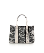 ロゴテープジャガード調トートバッグ(小)