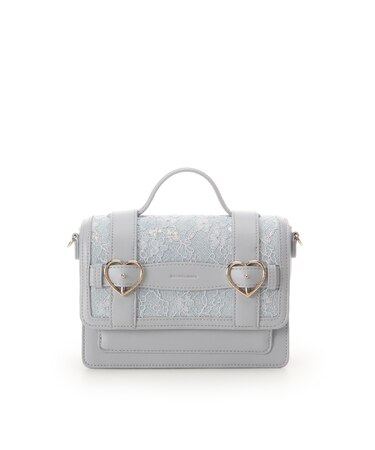 レースハートベルトサッチェルショルダーバッグ