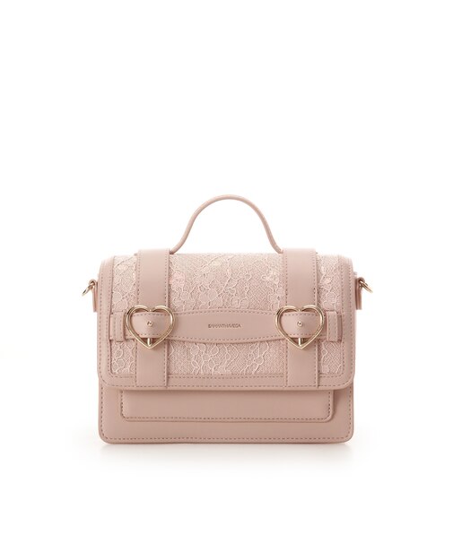 レースハートベルトサッチェルショルダーバッグ