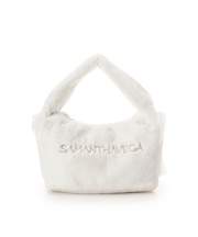 シフォンリボンファーワンハンドルバッグ