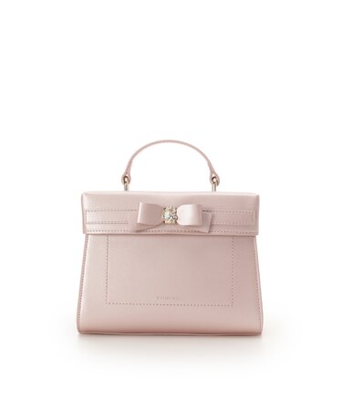 [Holiday Collection]パールカラージュエルリボンバニティバッグ