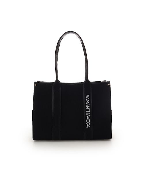 新色ロゴテープキャンバスA4トートバッグ｜サマンサベガの通販｜&mall