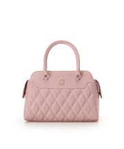 スクエアビジューキルトハンドバッグ