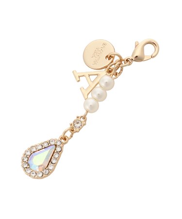 ドロップビジューイニシャルチャームA