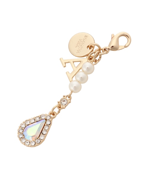 ドロップビジューイニシャルチャームA