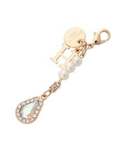 ドロップビジューイニシャルチャームH