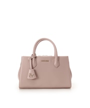 ロゴ金具ハンドバッグ