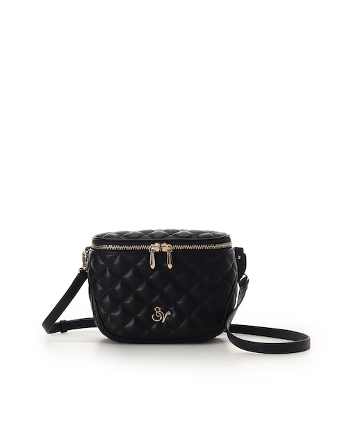 ダブルステッチダイヤキルトショルダーバッグ