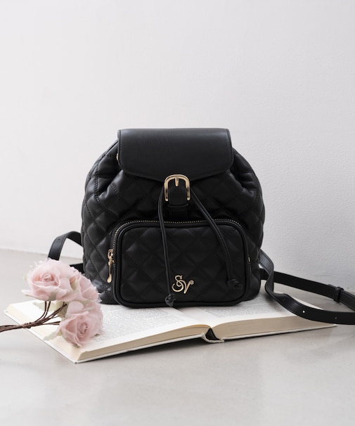 ダブルステッチダイヤキルトリュック