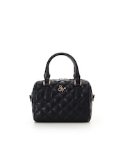 ダブルステッチダイヤキルトハンドバッグ