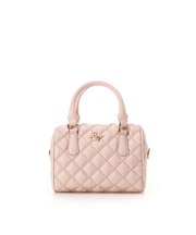 ダブルステッチダイヤキルトハンドバッグ