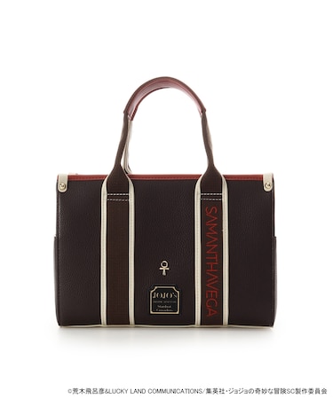 SAMANTHAVEGA×アニメ『ジョジョの奇妙な冒険 スターダストクルセイダース』　「モハメド・アヴドゥル」コレクション　ロゴテープハンドバッグ