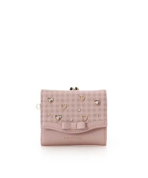 ストロベリーギンガム折財布