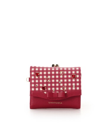 ストロベリーギンガム折財布