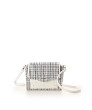 新色ツイードダイヤカットショルダーバッグ