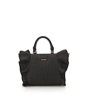 ラメフリルハンドバッグ