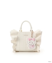 Lil ala mode×SAMANTHAVEGAコレクション ツイードフリルハンドバッグ