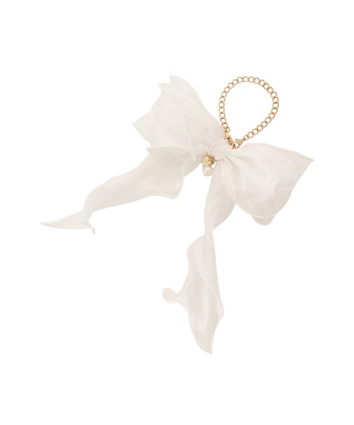 2wayオーガンジーリボンバッグチャーム