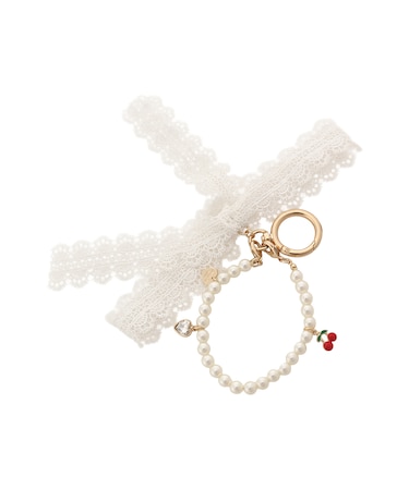 レースリボンバッグチャーム