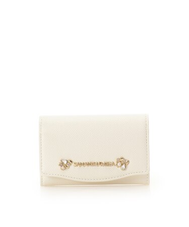 アクセントビジューカードケース