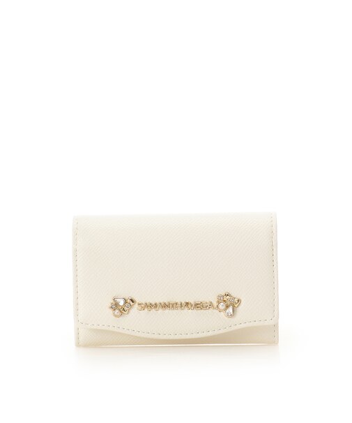 アクセントビジューカードケース