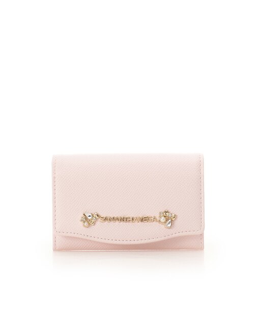 アクセントビジューカードケース