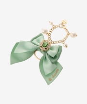 《推し事》金具付きビジューリボンチャーム