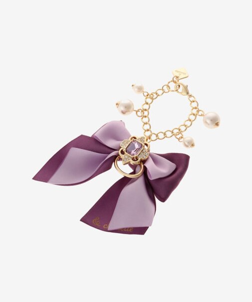 《推し事》金具付きビジューリボンチャーム