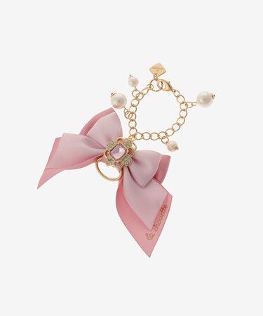 《推し事》金具付きビジューリボンチャーム