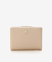 ビジュー口金二つ折り財布