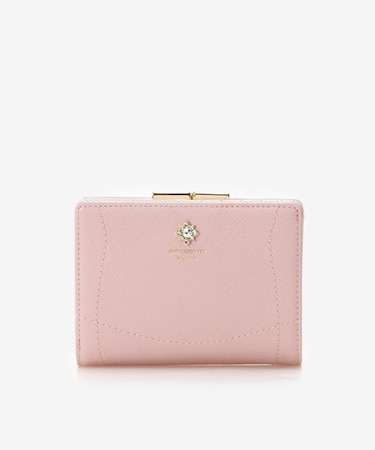 ビジュー口金二つ折り財布