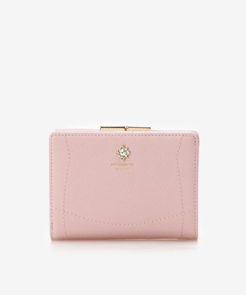 ビジュー口金二つ折り財布