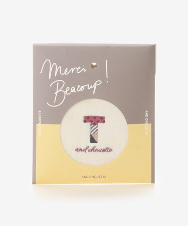 イニシャルハンカチタオル T