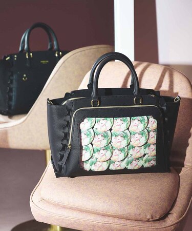 《推し事バッグ》クリアポケット付きトートバッグ