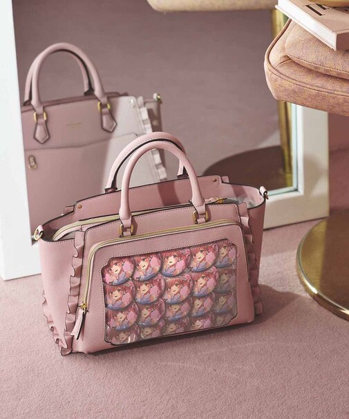 《推し事バッグ》クリアポケット付きトートバッグ