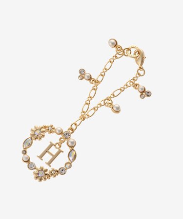 フラワーサークルイニシャルチャームＨ