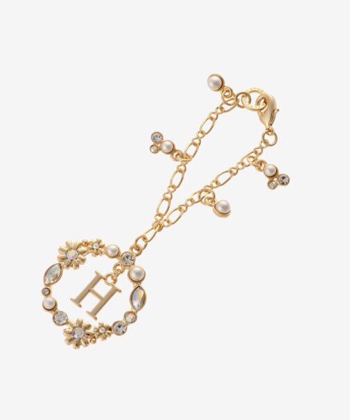 フラワーサークルイニシャルチャームＨ