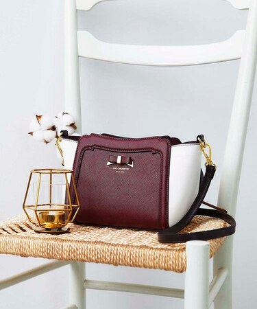 フロントリボン ショルダーバッグ