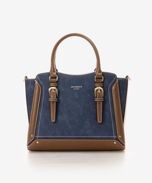 デニムトリコロール ハンドバッグ