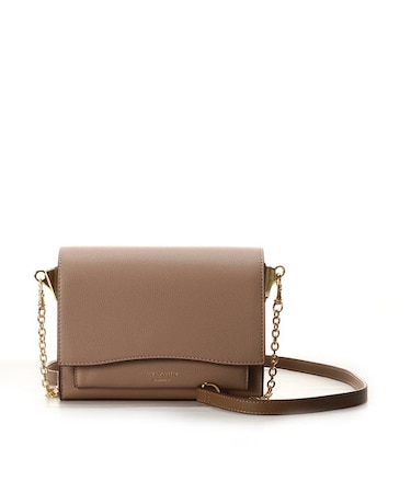 バイカラーシンプルショルダーバッグ