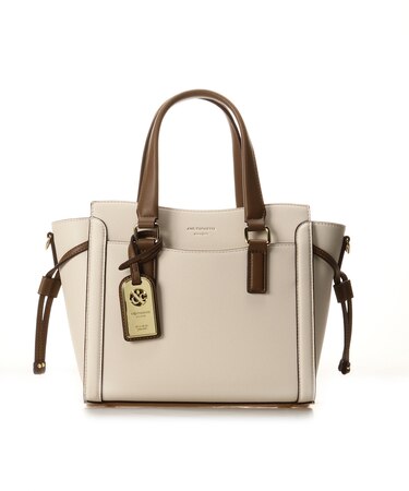 バイカラーシンプルハンドバッグ