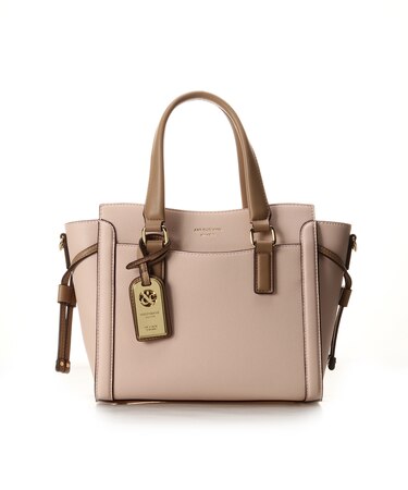 バイカラーシンプルハンドバッグ