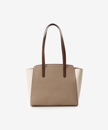 バイカラーシンプルトートバッグ